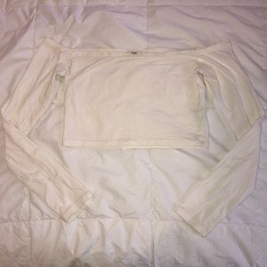 Off the shoulder crop top